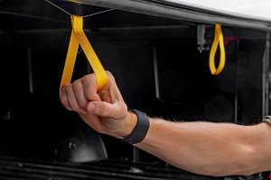 Toyota Tundra Soft Roll-Up Bed Cover - Rough Country - Matte Black - '22-'24